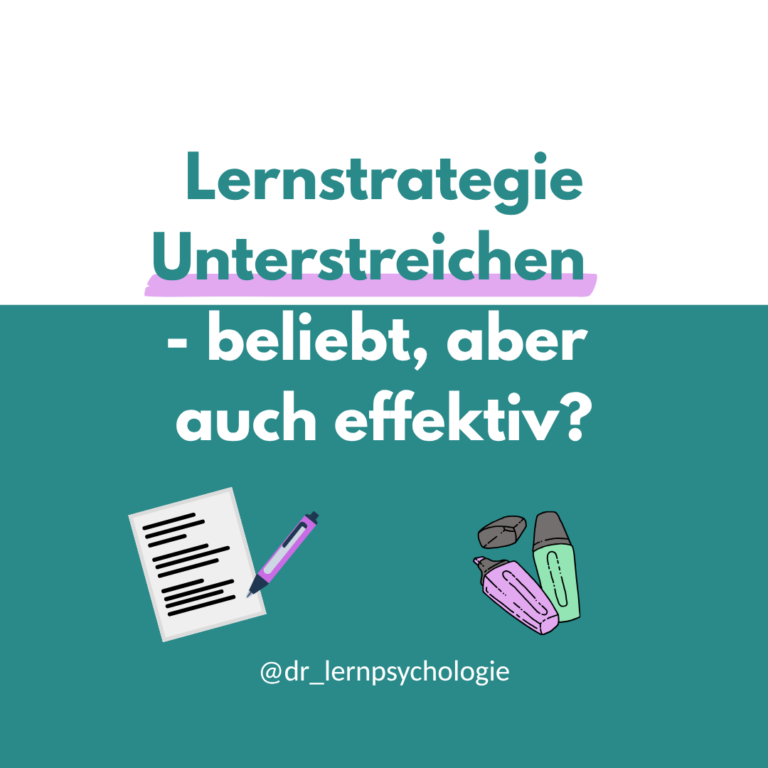 Mehr über den Artikel erfahren Lernstrategie Unterstreichen – beliebt, aber auch effektiv?