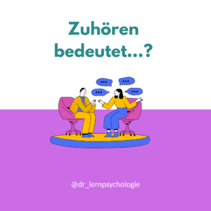 Mehr über den Artikel erfahren Zuhören bedeutet…?
