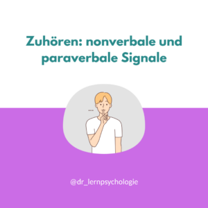 Mehr über den Artikel erfahren Zuhören – nonverbale und paraverbale Signale