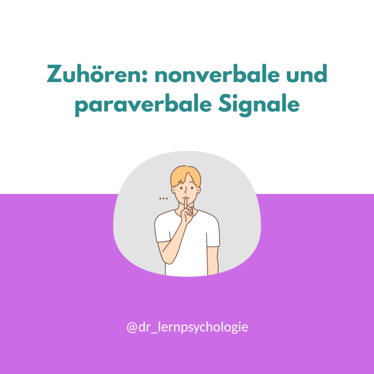 Mehr über den Artikel erfahren Zuhören – nonverbale und paraverbale Signale