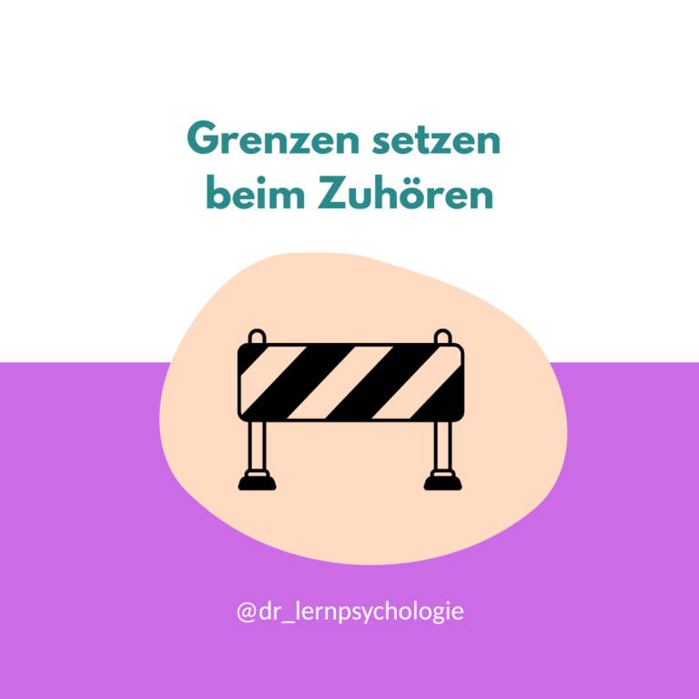 Mehr über den Artikel erfahren Grenzen setzen beim Zuhören